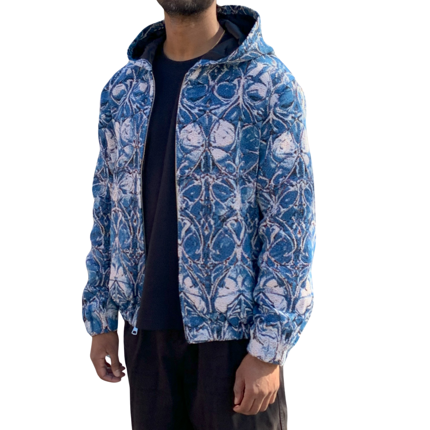 Blue Chrome Hoodie