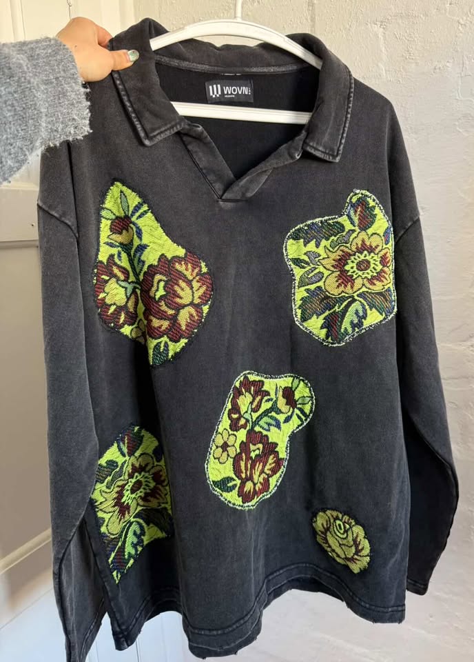 Green Rose Polo Shirt