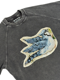 Blue Jay Waffle Crop Tee (M)