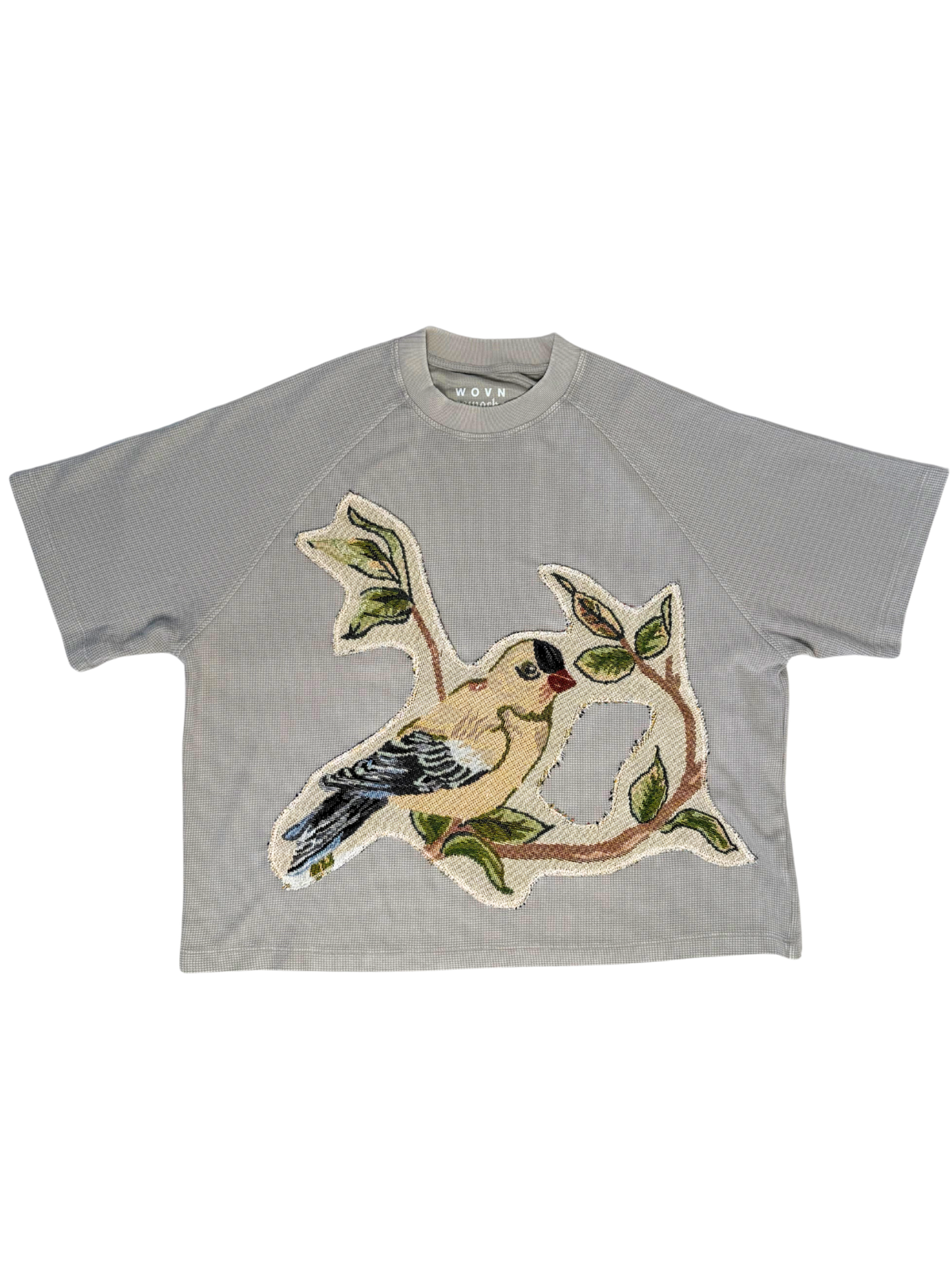 Bird Watching Waffle Crop Tee (XL)