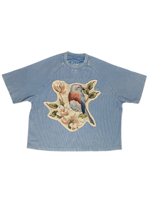Bluebird Waffle Crop Tee (L)