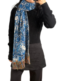 Blue Chrome Scarf