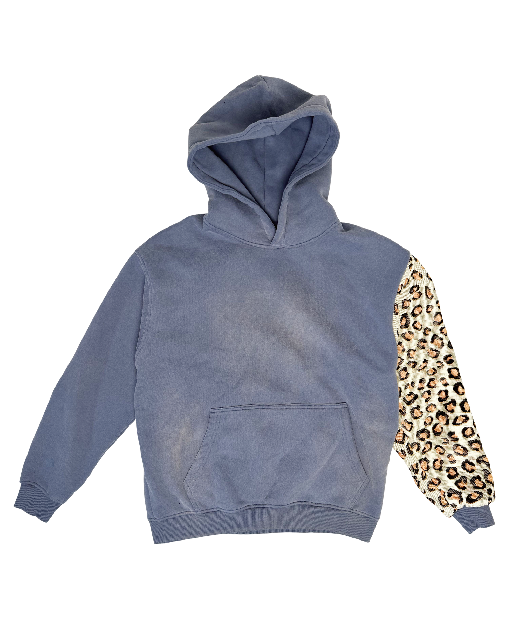 Cheetah Sleeve Rework Hoodie (M)