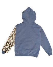 Cheetah Sleeve Rework Hoodie (M)