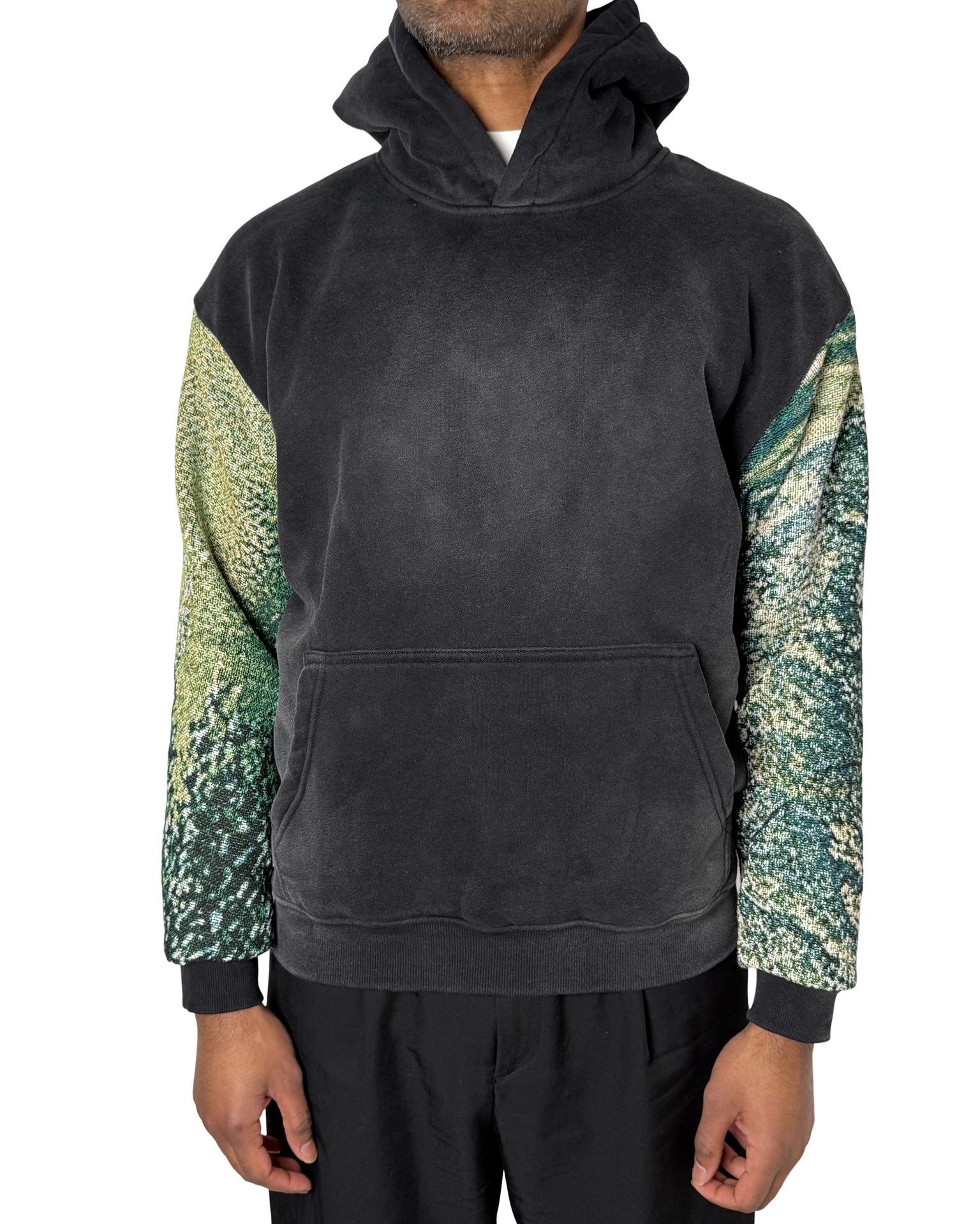 Moss Sleeve Rework Hoodie (L)