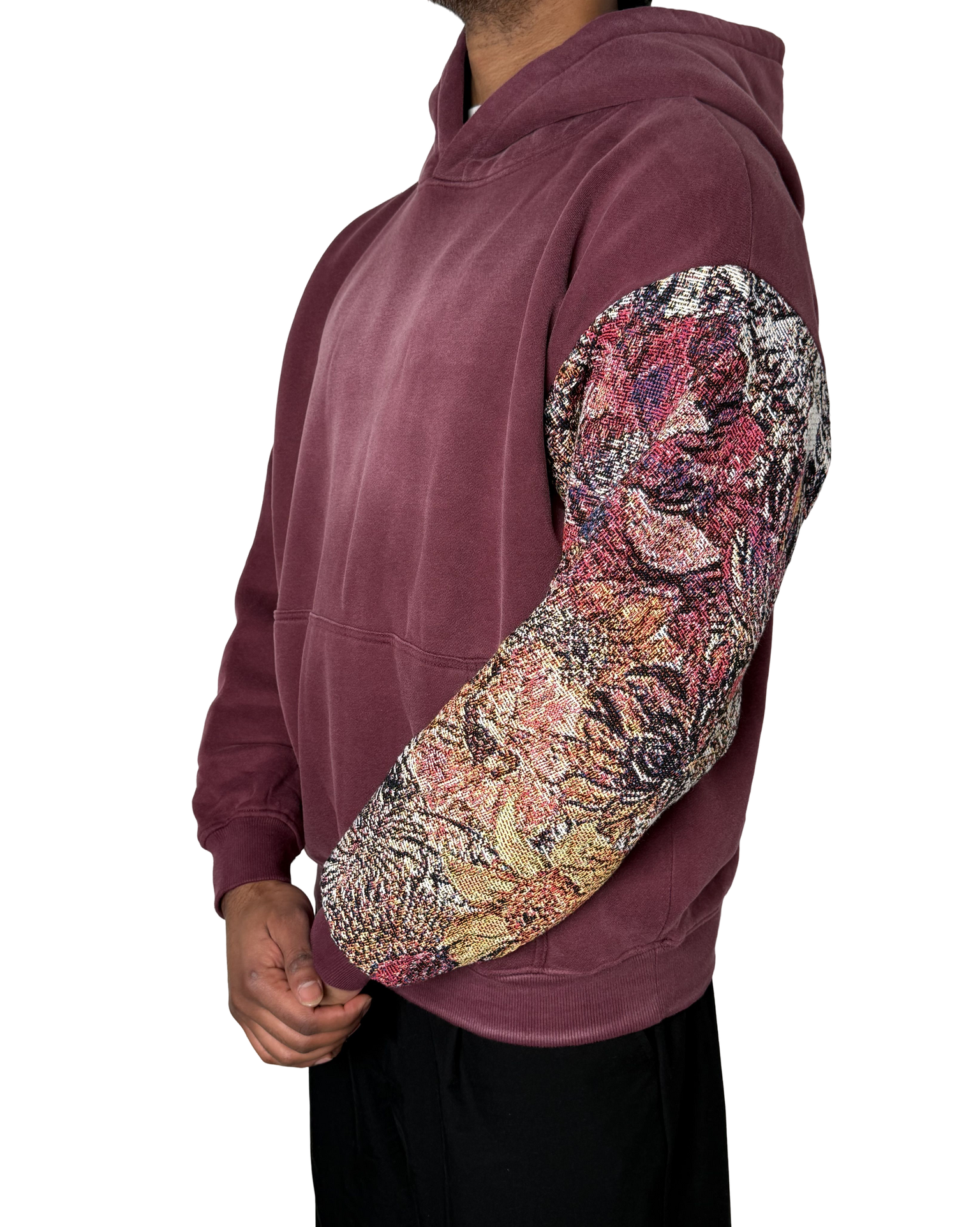 Wildflower Sleeve Rework Hoodie (L)