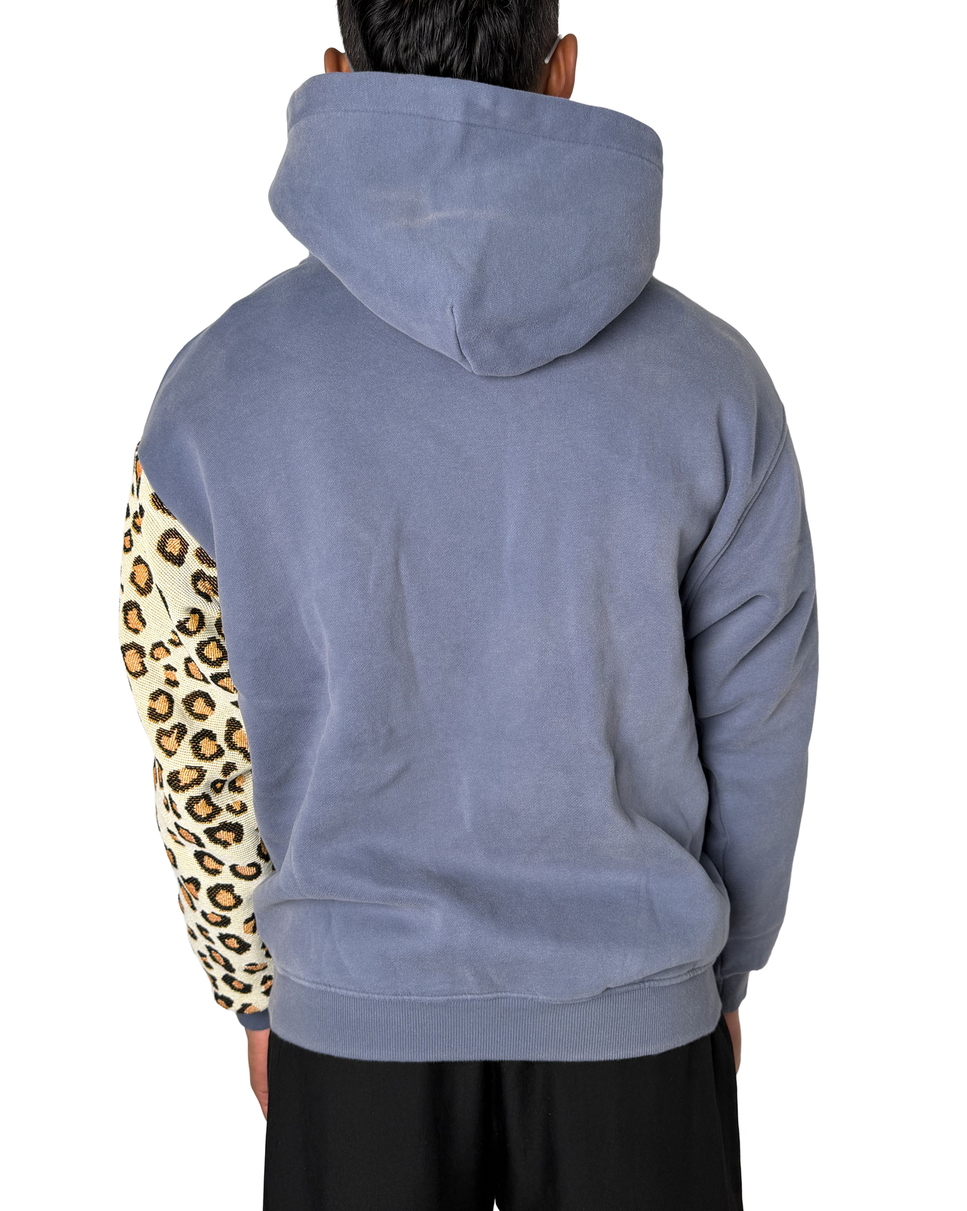 Cheetah Sleeve Rework Hoodie (M)