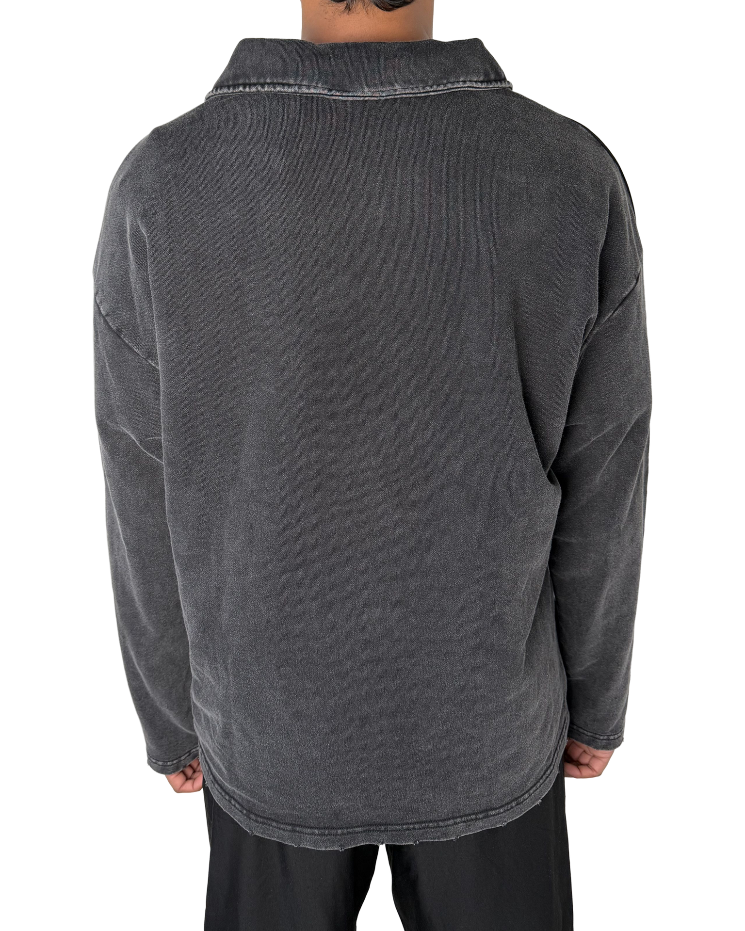 Green Rose Rework Polo Sweatshirt (L)