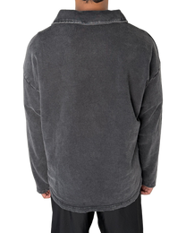 Green Rose Rework Polo Sweatshirt (L)