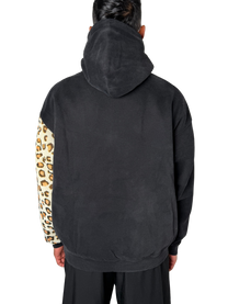 Cheetah Sleeve Rework Hoodie (L)
