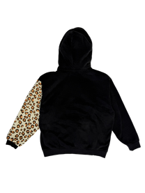 Cheetah Sleeve Rework Hoodie (L)