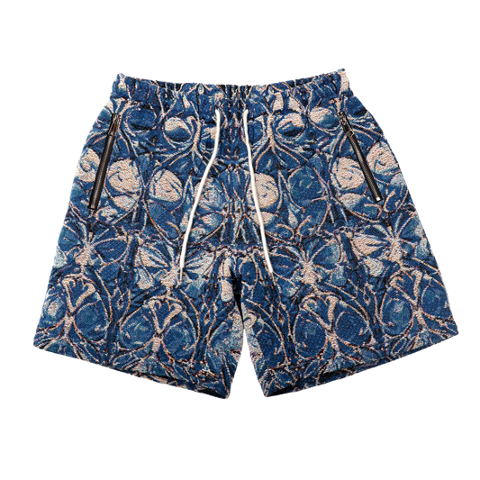 Blue Chrome Shorts