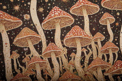 Cosmic Fungi Tapestry