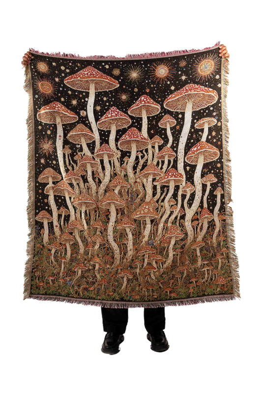 Cosmic Fungi Tapestry