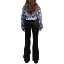 Blue Chrome Crop Jacket